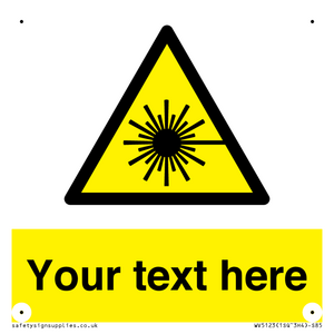 Custom Laser Hazard Sign